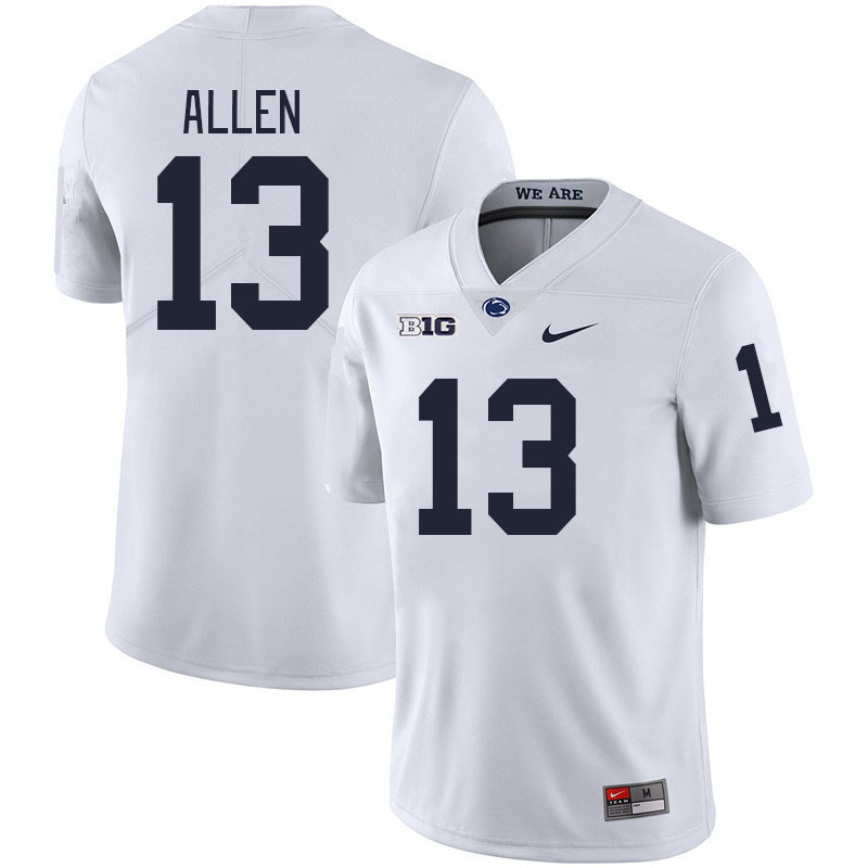Penn State Nittany Lions #13 Kaytron Allen College Football Jerseys Stitched Sale-White